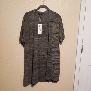 Eileen Fisher Kimono Cardigan Sleek Tencel Knit‎ Size XS/XXS Oversized